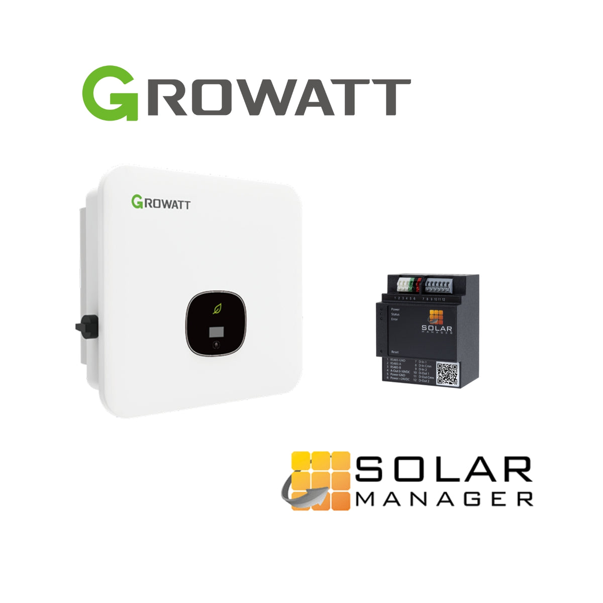 Growatt MOD 10KTL3 XH-BP WR + Solar Manger Conncet 2 (SET)