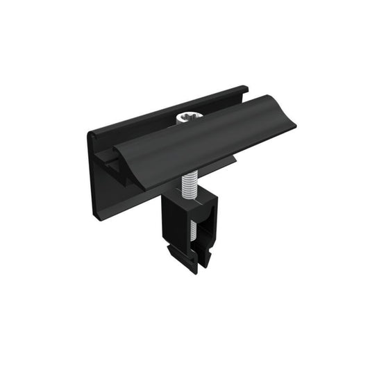 SL Rack - Unterkonstruktion Endklemme - Vario 30-50mm schwarz eloxiert (96112-00)