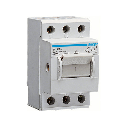 Hager - Aus-/Kompaktschalter - SH363N 3polig 63A